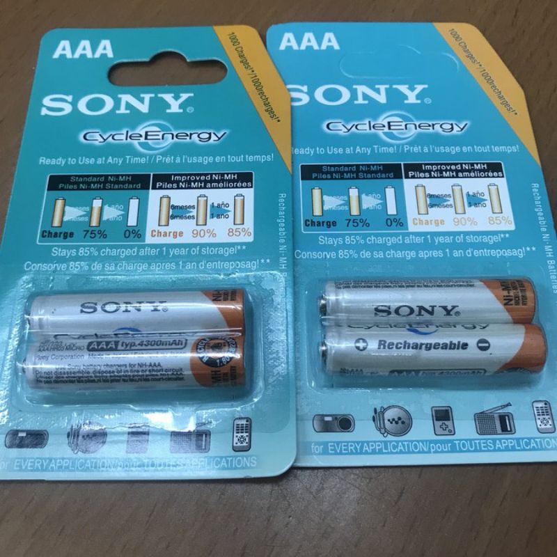 #ORIGINAL Baterai Charger Sony AAA - A3 / Batre Charger Sony AAA 4300 Mah isi 2 pcs