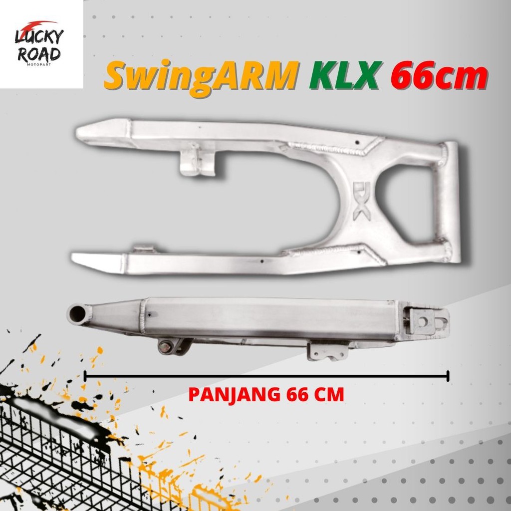 swing arm almunium dx klx panjang 66 cm