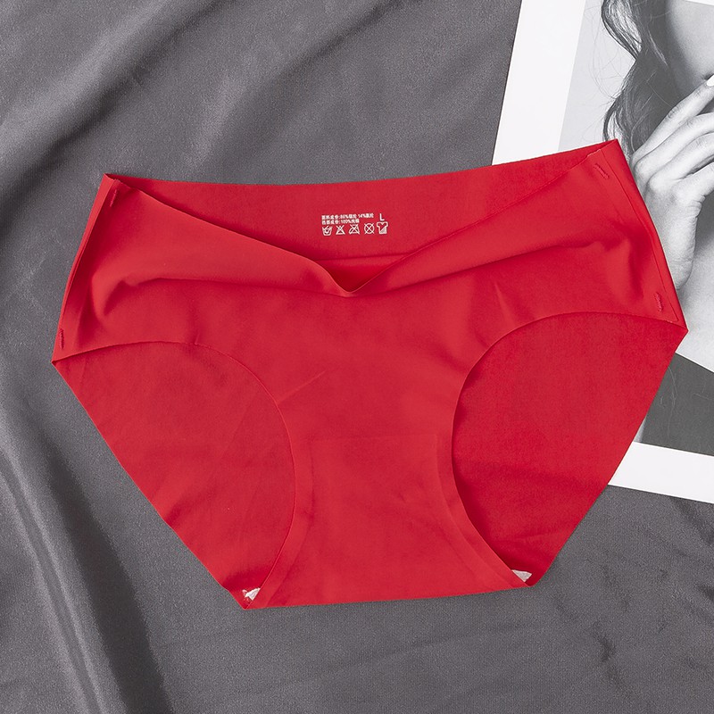 [COD] Celana Dalam Seamless Wanita Premium Quality Seamless Halus Tanpa Jahitan CD Underwear yoroyal-Red