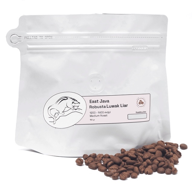 

East Java Robusta Luwak Liar Roasted 150 gr - (Biji Kopi/Kopi Bubuk)