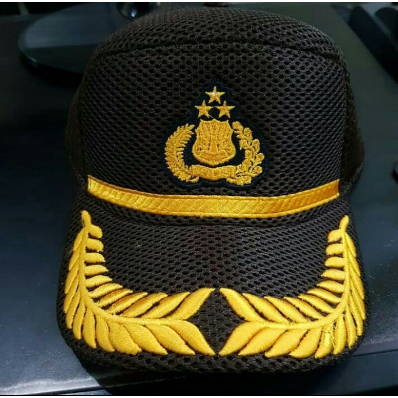 TOPI JARING POLISI PAMEN/ TOPI PAMEN POLISI/ PILKEP POLISI/ PILKEP PAMEN