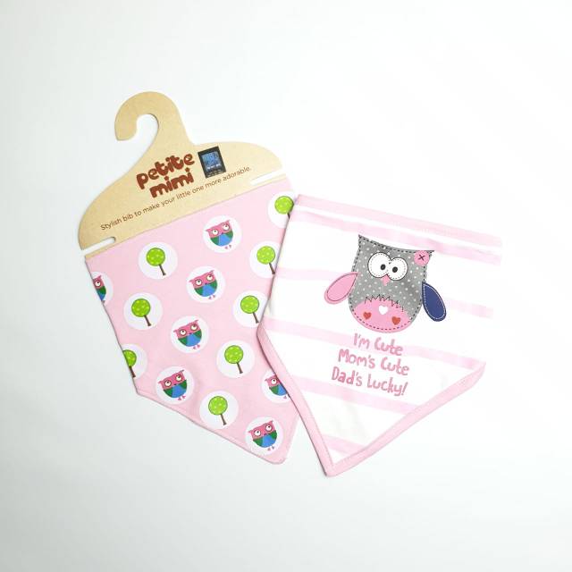 Slabber Petite Mimi 2in1 /Tatakan Iler/Slaber Bib 2in1 Petite Mimi