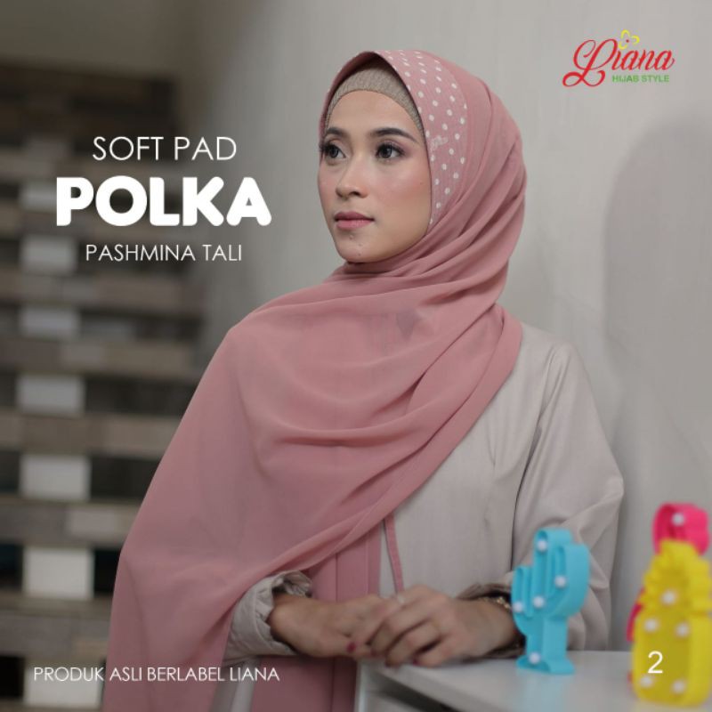 Pashmina Tali Polka Liana Original Liana Hijab