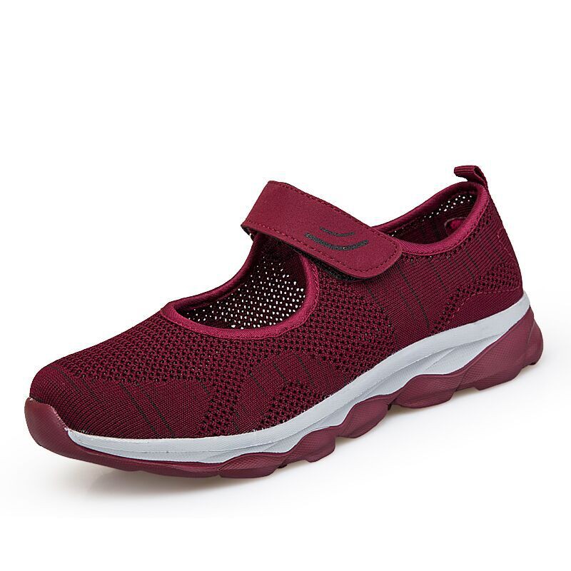FOKU Sepatu Sneakers Wanita Outdoor Sepatu Wanita Model Kasual-Red
