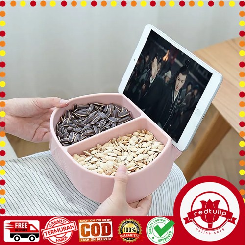 Mangkok Cemilan Snack  / Tempat Snack Bisa Taruh HP Lucu