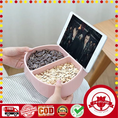 Mangkok Cemilan Snack  / Tempat Snack Bisa Taruh HP Lucu