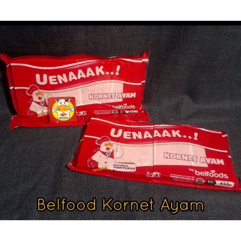 

BELFOODS KORNET AYAM 450 GR - UENAAK KORNET AYAM 450GR - FROZEN FOOD - BRONTZ JOGJA