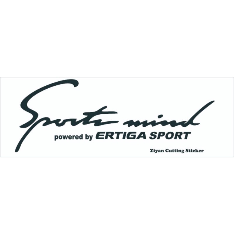 stiker mobil sport mind ertiga sport