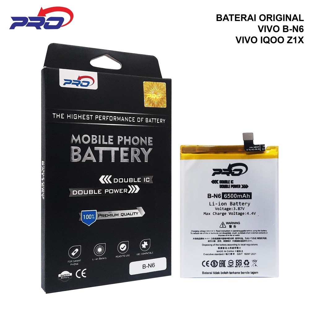 BATERAI PRO BATERAI ORIGINAL VIVO B-N6 VIVO IQOO Z1X