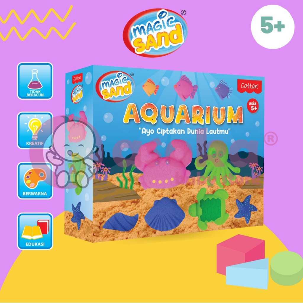 Magic Sand Aquarium Mainan Pasir Ajaib Mainan Anak ASOKA