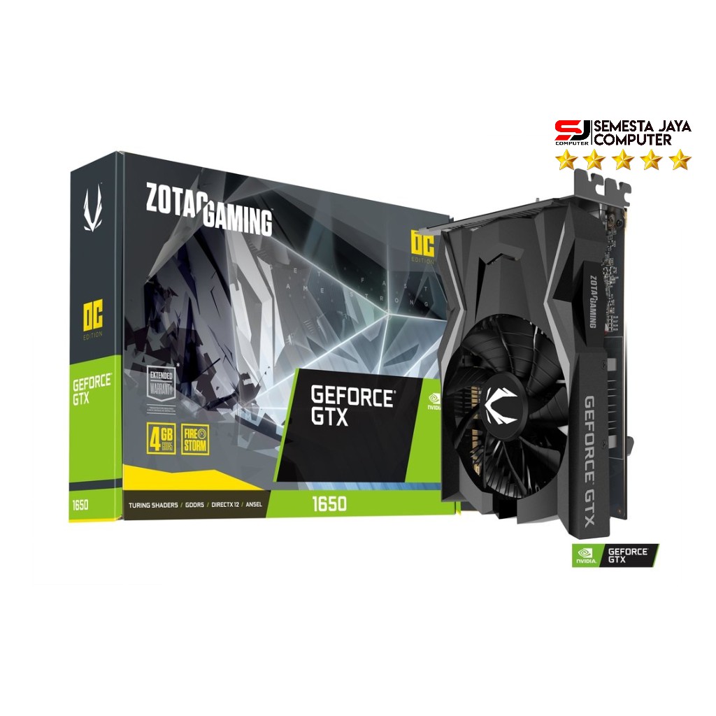 VGA Zotac GeForce GTX 1650 4GB DDR5 OC Edition