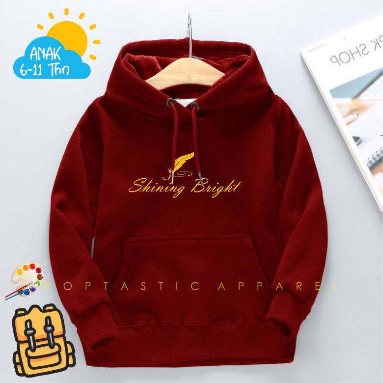 SHINING BRIGHT Jaket Hoodie Sweater anak bahan tebal PREMIUM