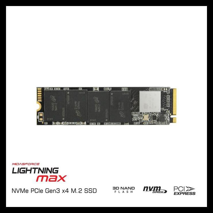 SSD MIDASFORCE M2 NVME 256GB MIDAS PCIe Gen3 x4 NAMPOL GAN