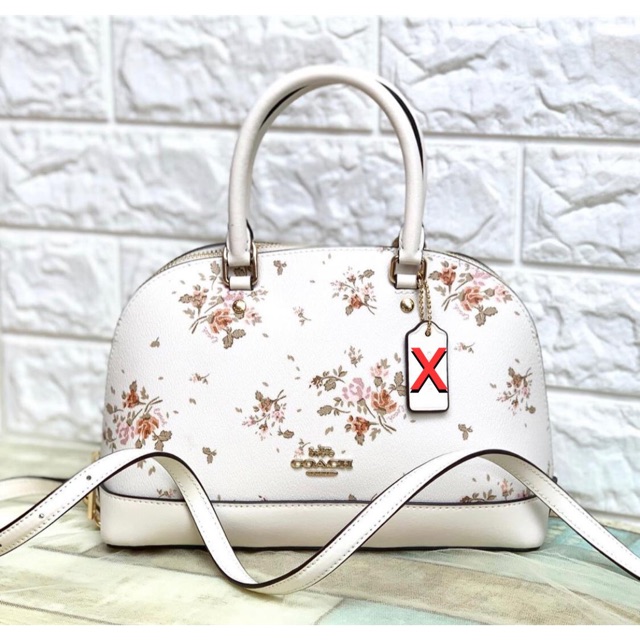 Coach Mini Sierra Rose Bouquet Chalk Multi - *Minus Bagcharm*- NWT