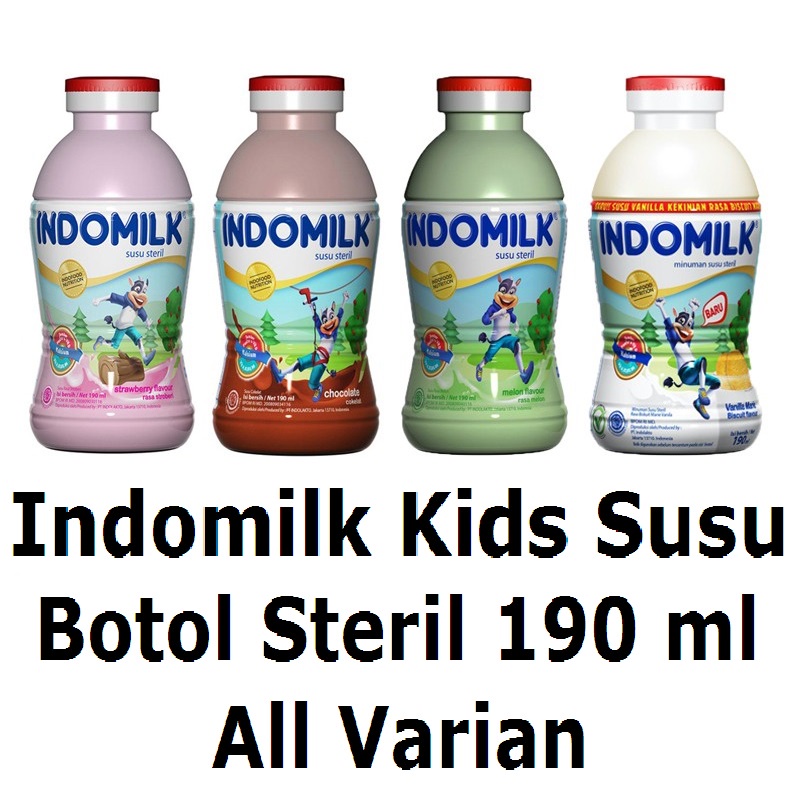 

Indomilk Susu Botol Steril 190 ml All Varian