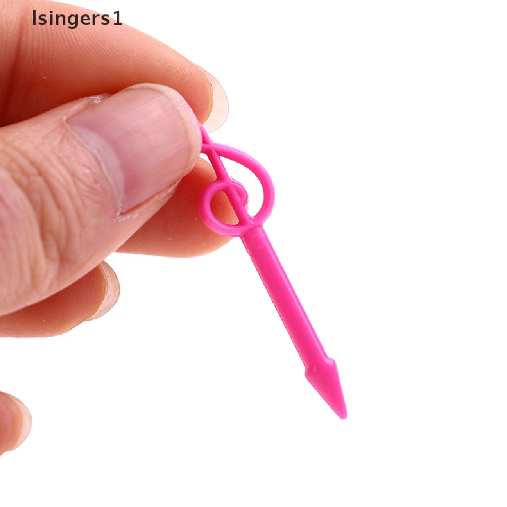 (lsingers1) 24pcs / set Garpu Buah / Kue / Dessert Mini Motif Kartun Untuk Anak