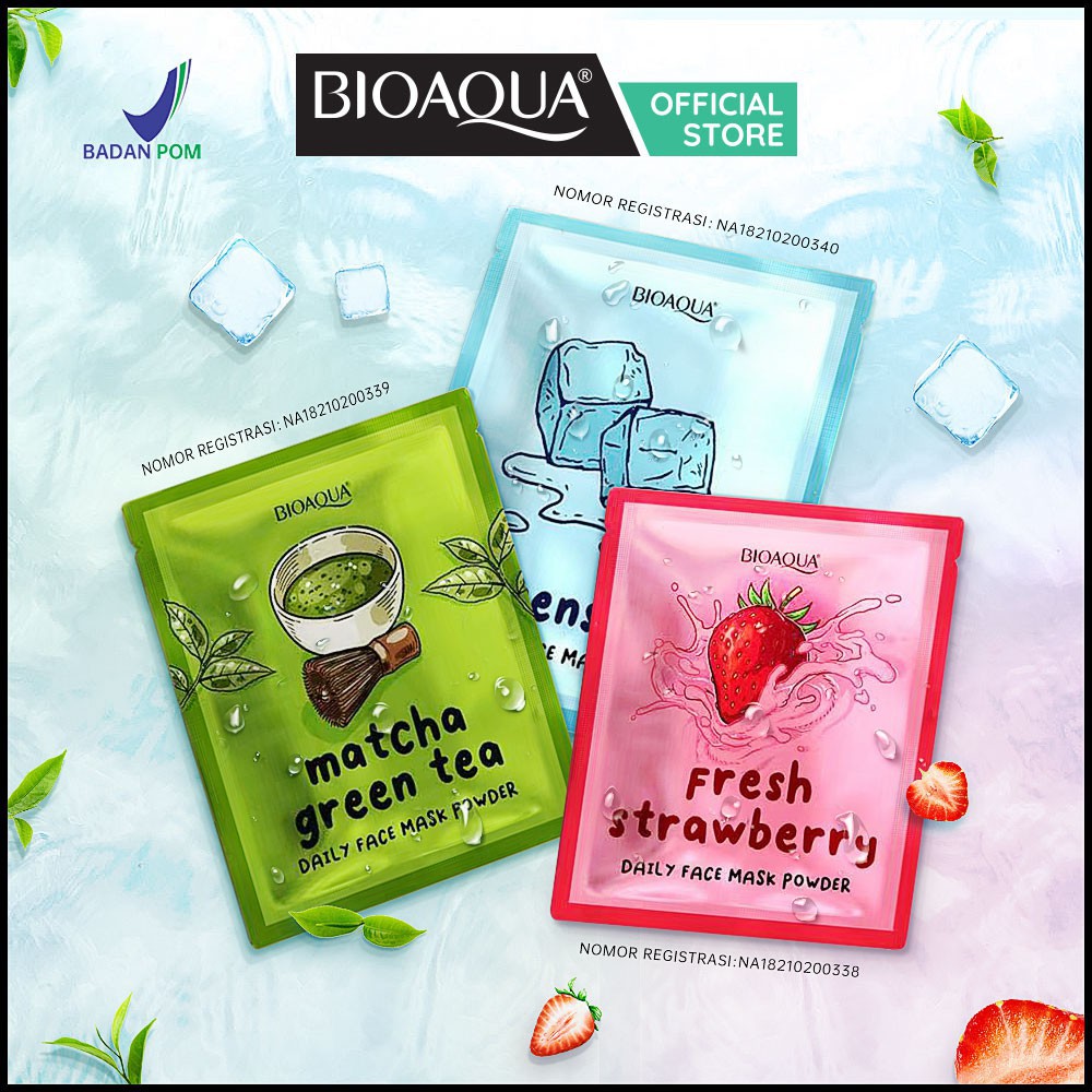 ✨ AKU MURAH ✨BIOAQUA // DAILY FACE MASK POWDER