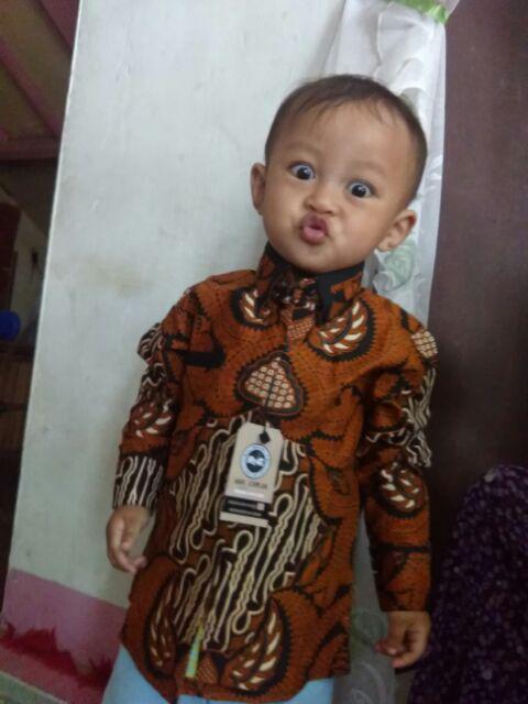 Kemeja Batik Anak Laki-laki Lengan Panjang Motif Parang Garudo,baju Batik Anak Exclusive,batik Anak