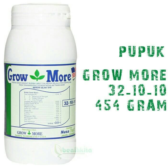 Pupuk Growmore 32-10-10 Botol 454 gram