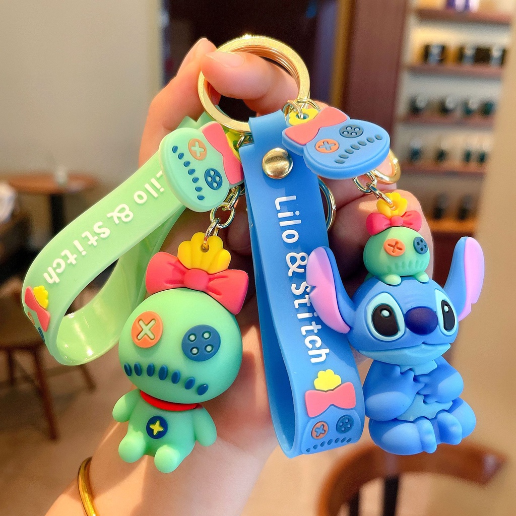 Lilo &amp; Toys Gantungan Kunci Model Stitch Untuk Wanita