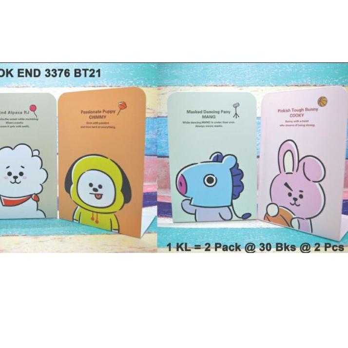 

6A9 Book Stand / Penyangga Buku Sandaran Buku BT21 Bahan Besi dapat 2 pcs Bts➚☃ (Super Sale)Model terkini ➚