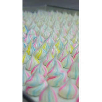 

[KODE PRODUK JZ69738] Meringue Cookies Kue Busa Prancis Toples Kecil