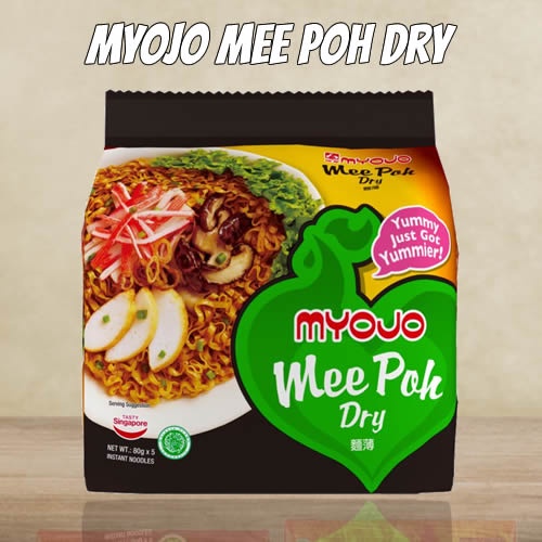 Myojo Mee Poh Dry Instant Noodles, 5 x 80g
