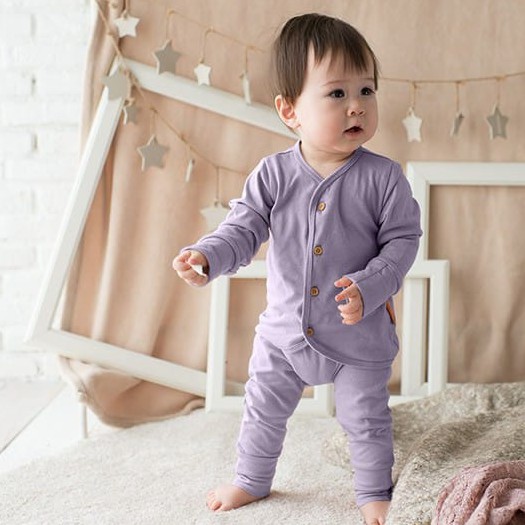 KOTTONVILLE Setelan piyama anak piyama bayi panjang Takoyakids Essentials Suki Foldable Pyjamas Sets