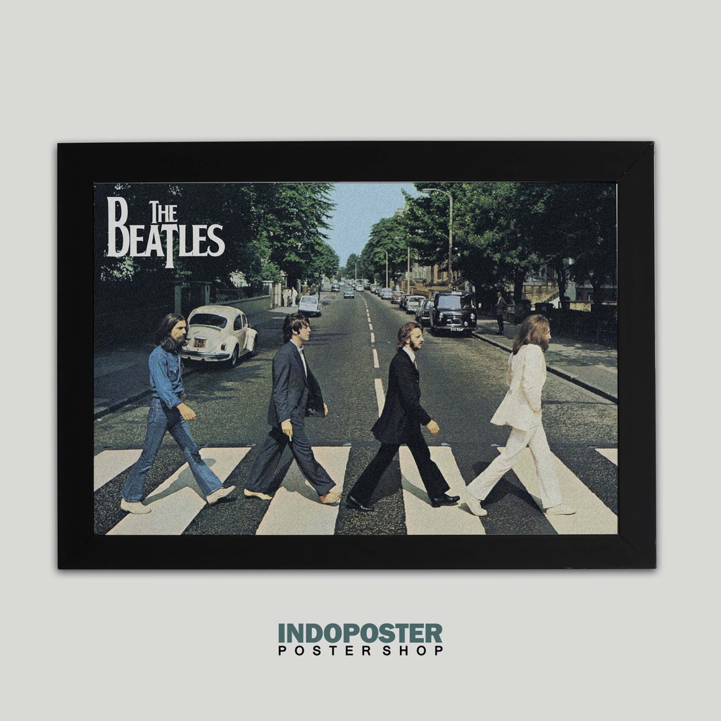 Jual Poster The Beatles Abbey Road Cover Album 001 A2 60x40cm | Shopee ...