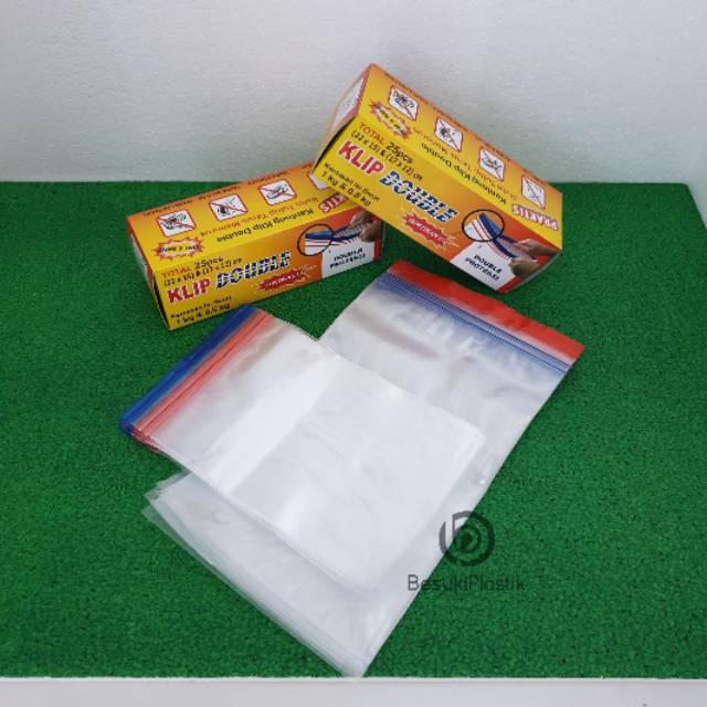 Plastik Klip Besar Kecil Double Zip ukuran 1 2 dan 1kg Plastik Klip Besar Kecil Double Zip ukuran 1 2 dan 1kg