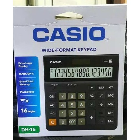 

Kalkulator Casio 16 Digit DH-16 / Calculator Casio DH-16 Besar