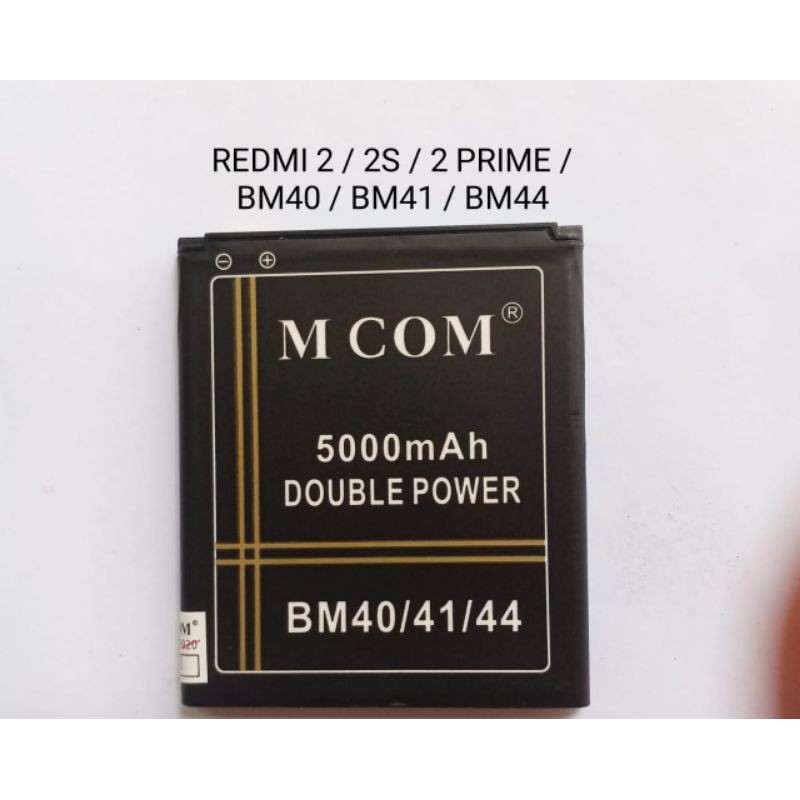 Baterai Xiaomi BN40 BM41 BM44 BM 40 BM 41 BM 44 Redmi 2 2S 2 PRIME double power battery batre batrei