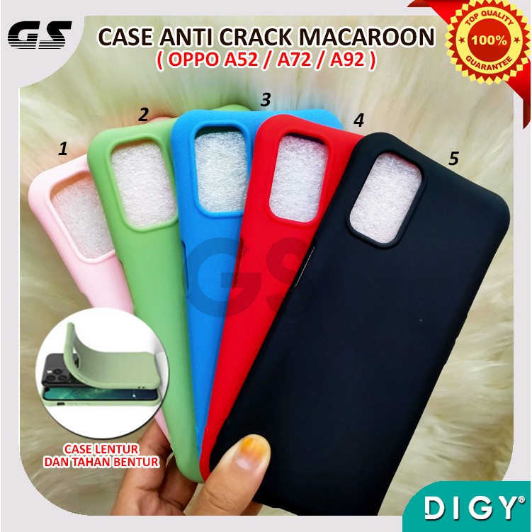 OPPO A53 A33 A32 A52 A72 A92 A8 A31 F17 F17 PRO RENO 4F A93 TPU Case Casing Anticrack Macaron Warna