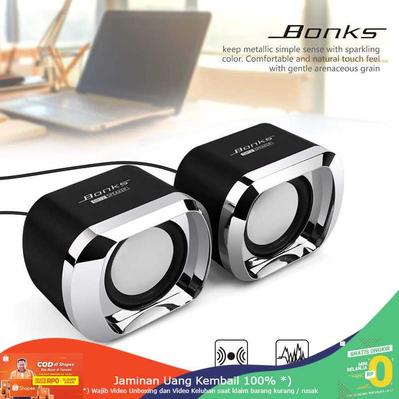 (BISA COD) RVOSTR BONKS Multimedia Speaker Stereo 2.0 3W - DX12