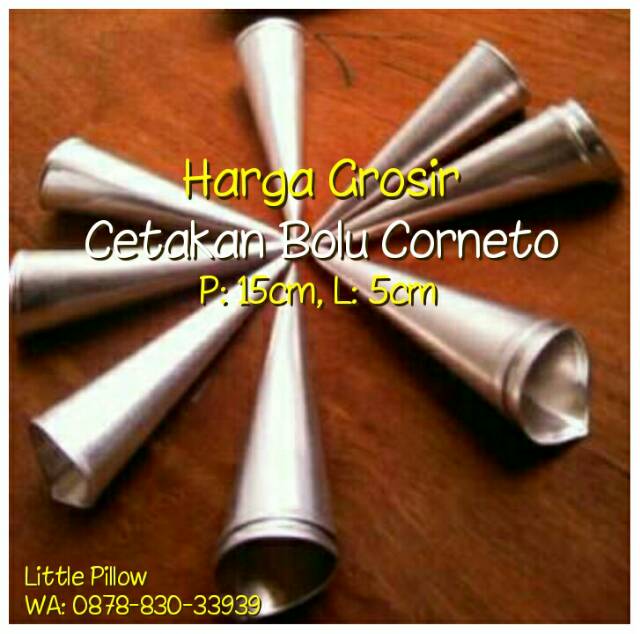 Cetakan Kue Rum Horn/ Kue Cuncum/ Pasung Kecil/ Bolu Corneto/ Horn