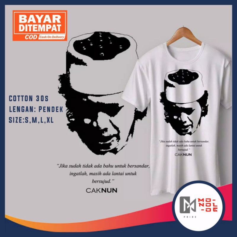 ORIGINAL DESIGN Kaos Santri Maiyah Cak Nun Kata-Kata Caknun