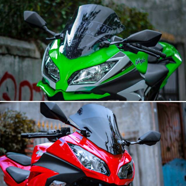 Visor ninja 250 dan winglet ninja 250 visor ninja 250 karbu visor ninja 250 windshiled ninja 250 fi