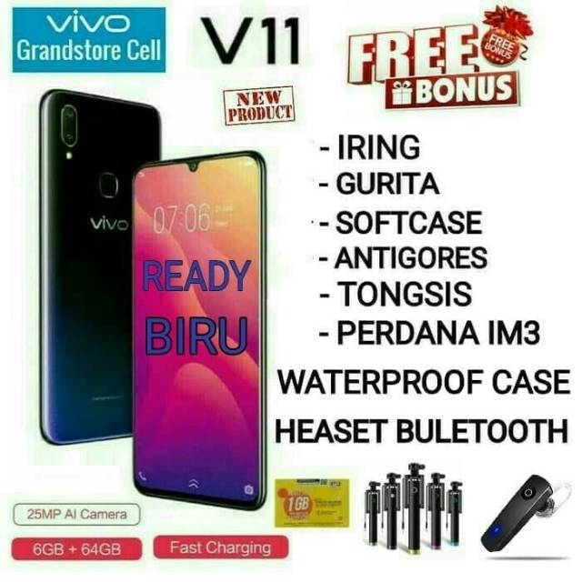 VIVO V11 RAM 6/64 GB GARANSI RESMI VIVO INDONESIA