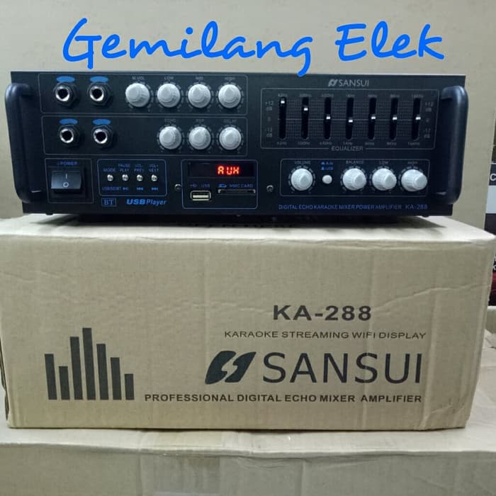 Power Amplifier Karaoke SANSUI KA288 BLUETOOTH A80