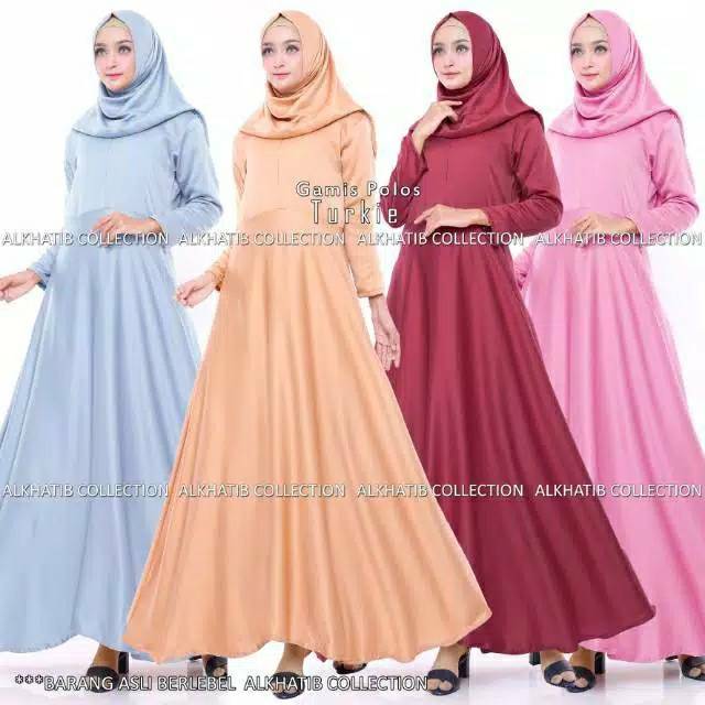 ORI ALKHATIB abaya polos aneka warna