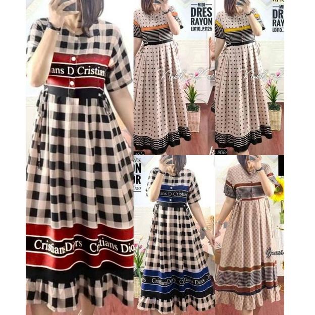 SIT.02Jl22ᵁ | MIDI DRESS RAYON ARKEN VIRAL / daster viral 2022 DASTER ARKEN RAYON TEBAL TIDAK NERAWA