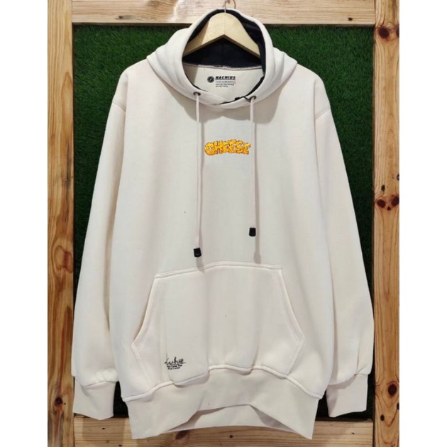 Sweater Hoodie Premium Unisex Pria Wanita Terbaru Warna Cream Cheese Jacket Terbaru Kekinian Size M 