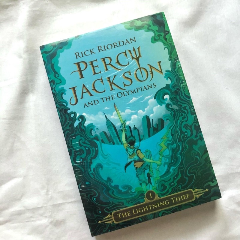 [SEALED/SEGEL] Buku Novel Fiksi Percy Jackson and The Olympians 1: The Lightning Thief ORI Baru Baha
