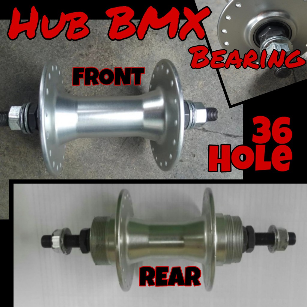 Hub Bearing BMX Aloy 36 Hole Silver