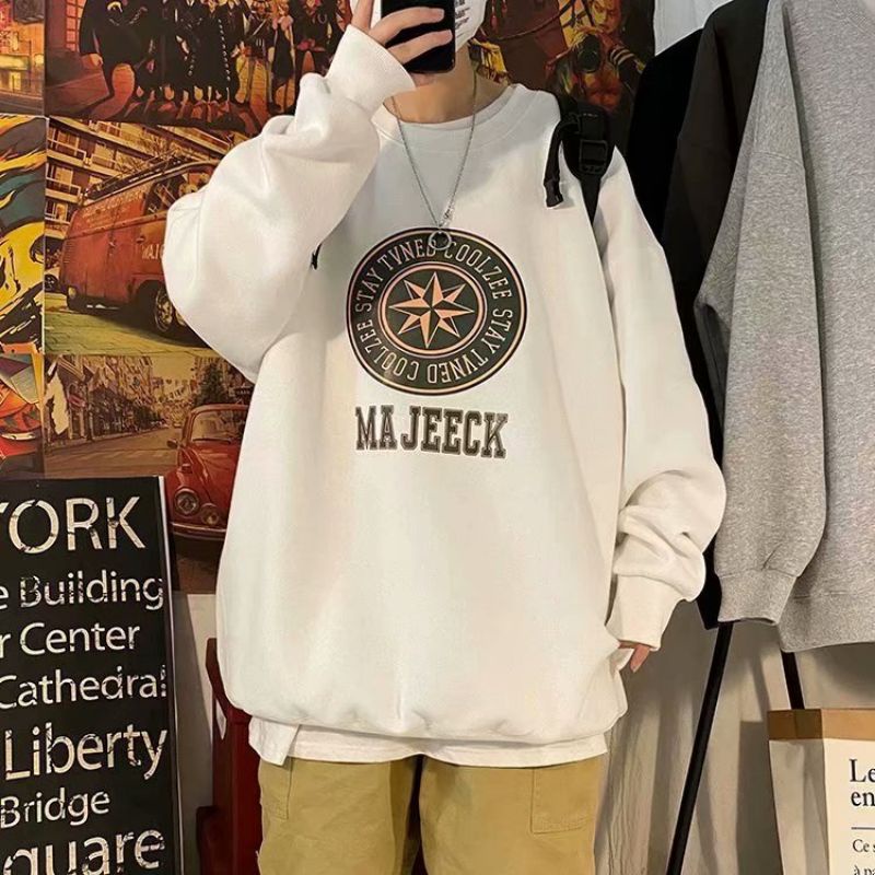 (S - XXXXL 5XL 6XL) Sweater MAJEECK COOLZEE Bigsize Unisex Korean Harajuku Crewneck Streetwear Fashion Urban Bigsize Oversize Ulzzang Jumbo