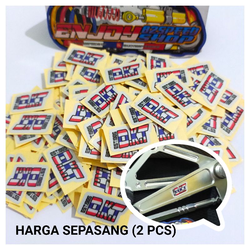 Stiker Sticker underbone step Dkt thailand ( sepasang 2 pcs )