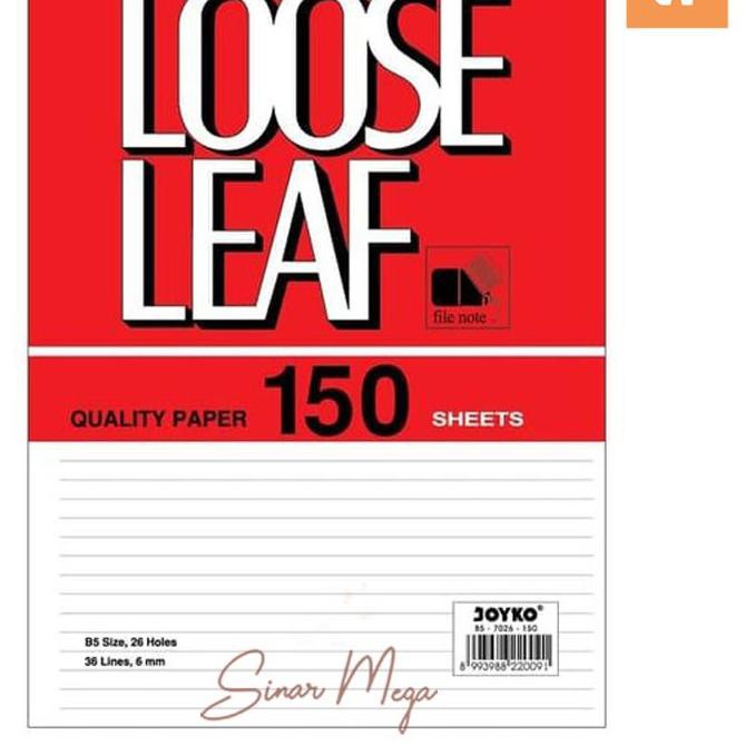 

『11.11』 W#944 Joyko isi Loose Leaf B5 7026 150 sheet / Refill Binder 26 ring ♛