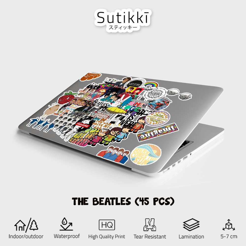 Sutikki | Sticker Pack The beatles John lennon Musik Music Thebeatles Stiker Laptop Vinyl Aesthetic