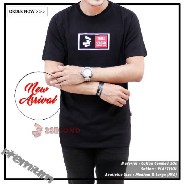 KAOS 3SECOND KAOS DISTRO PRIA KAOS PRIA THREE SECOND