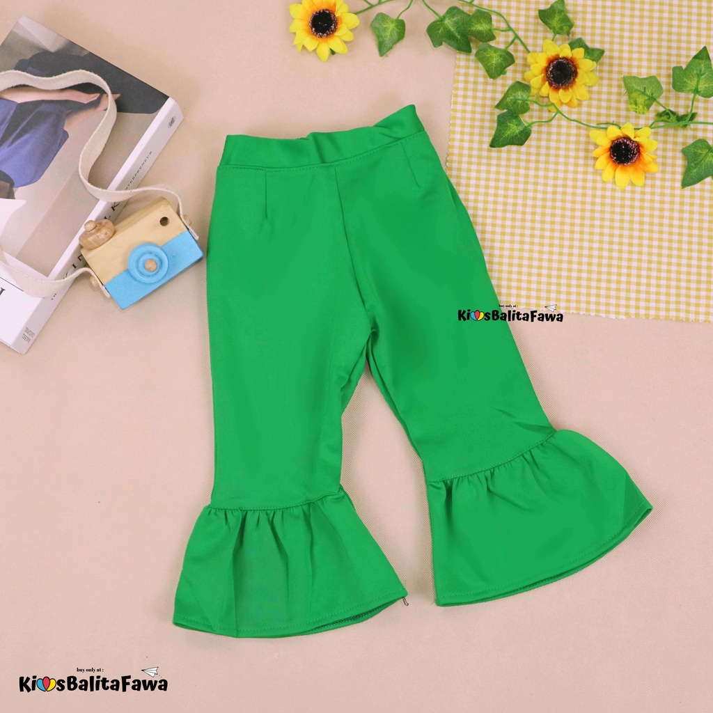 Trumpet Polos 1-7 Tahun / Celana Cutbray Adem Anak Perempuan Legging Cewek Modis Girl Lucu Panjang